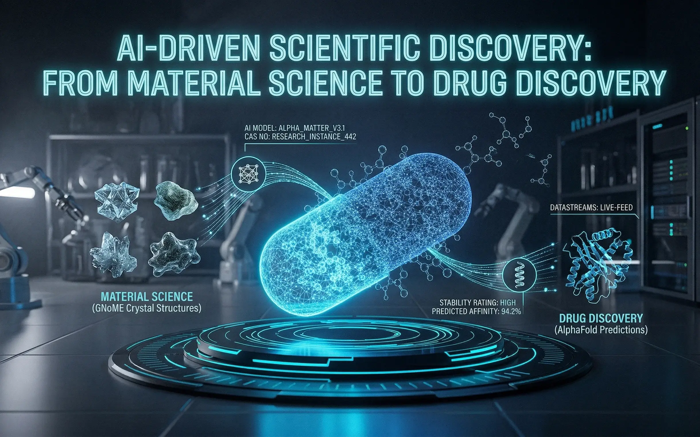 人工智慧驅動的科學發現：從材料科學到藥物開發，人工智慧如何加速人類的創新循環？