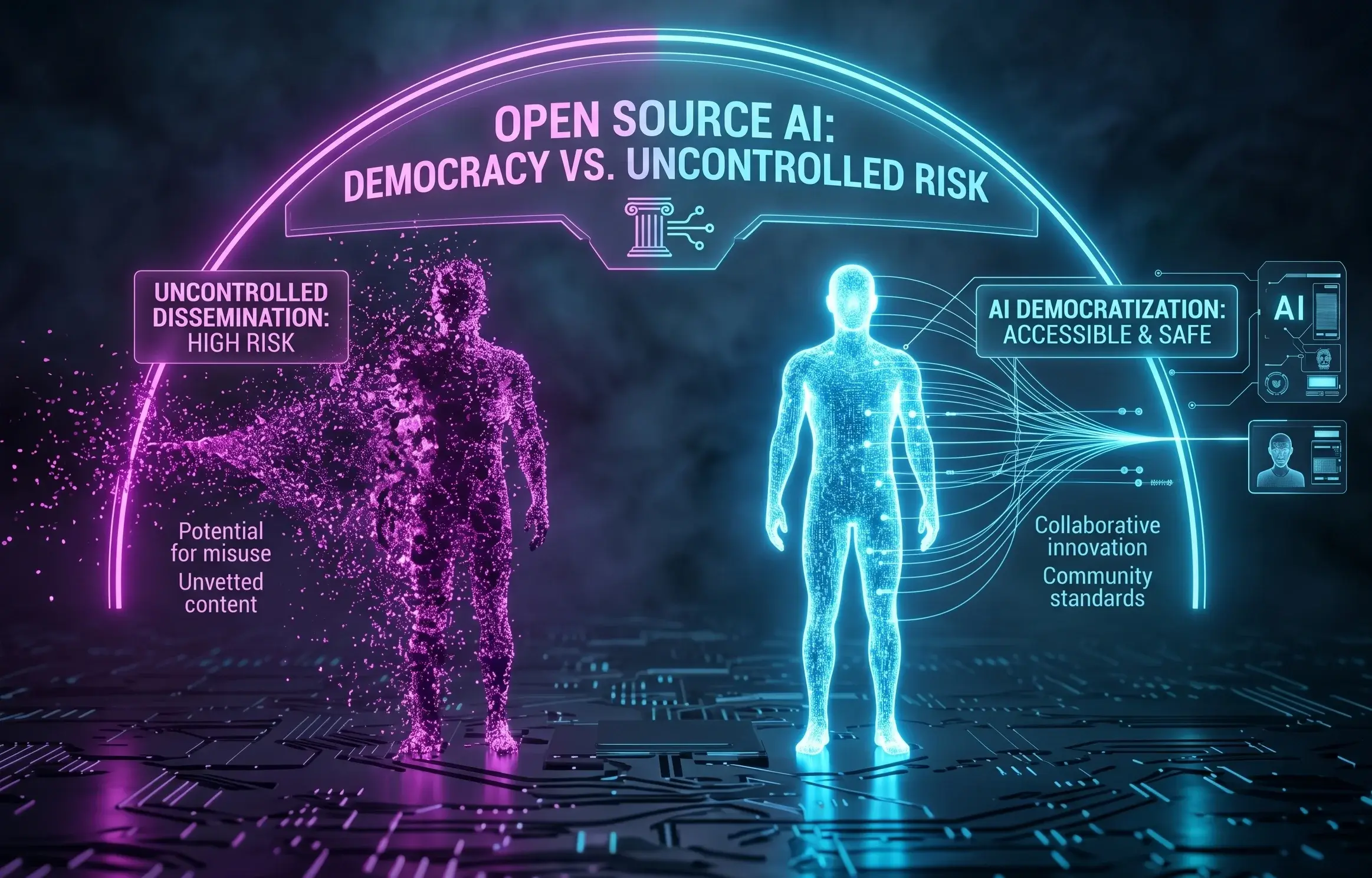 AI 民主化 vs. 安全風險：開源模型不受限制的傳播，是否會帶來無法控制的風險？