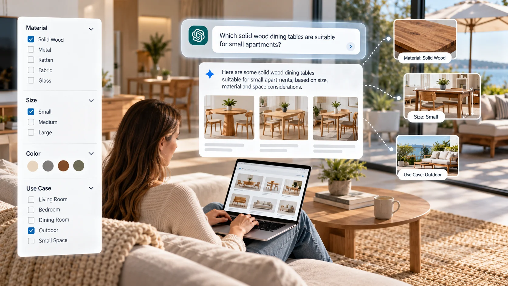 Product Attributes in Filters Have No Standalone Pages — How Does AI Identify Material, Size, and Use Case?