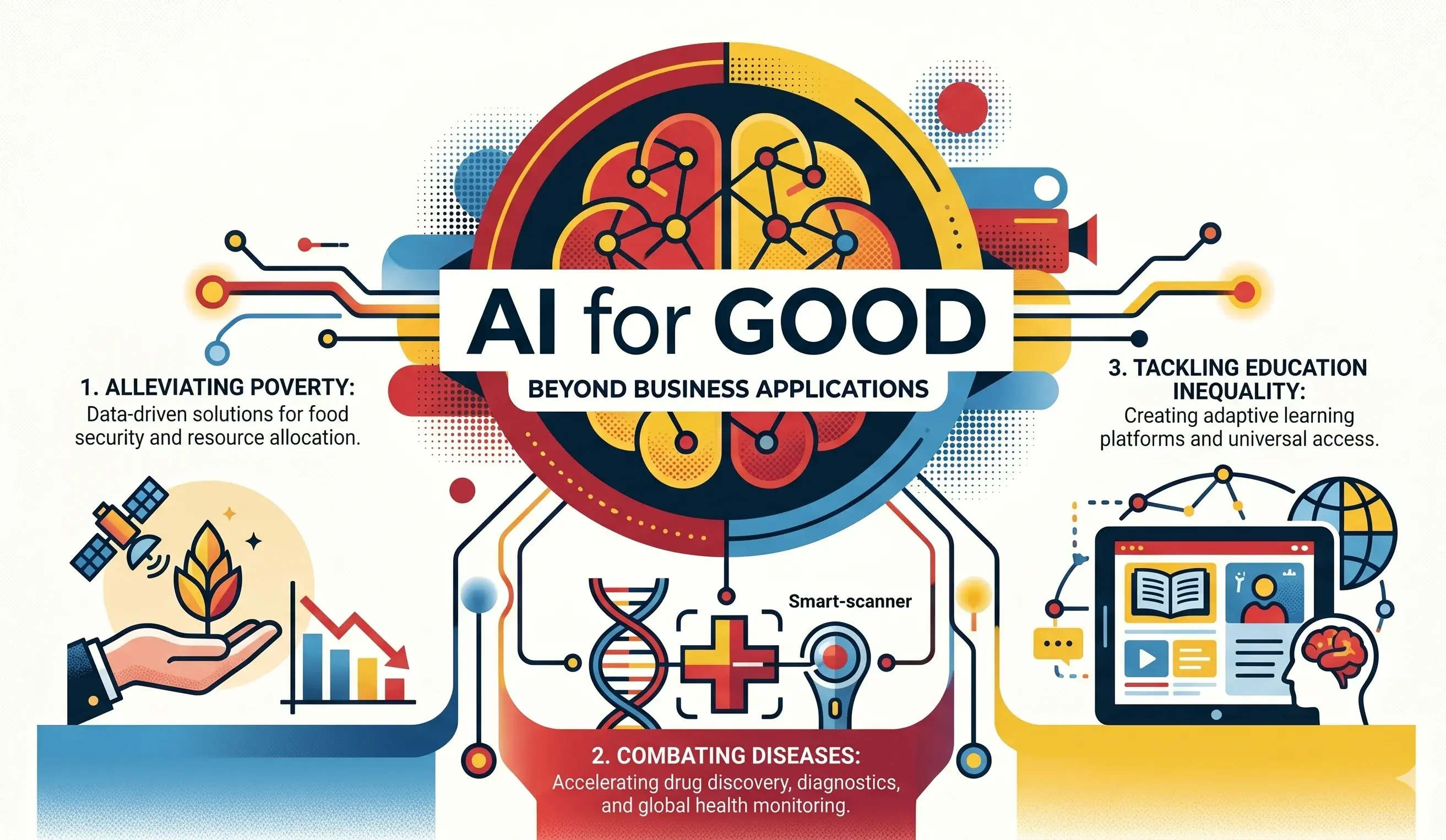 AI for Good: Beyond business applications, how can AI help address global poverty, disease, and educational inequity?