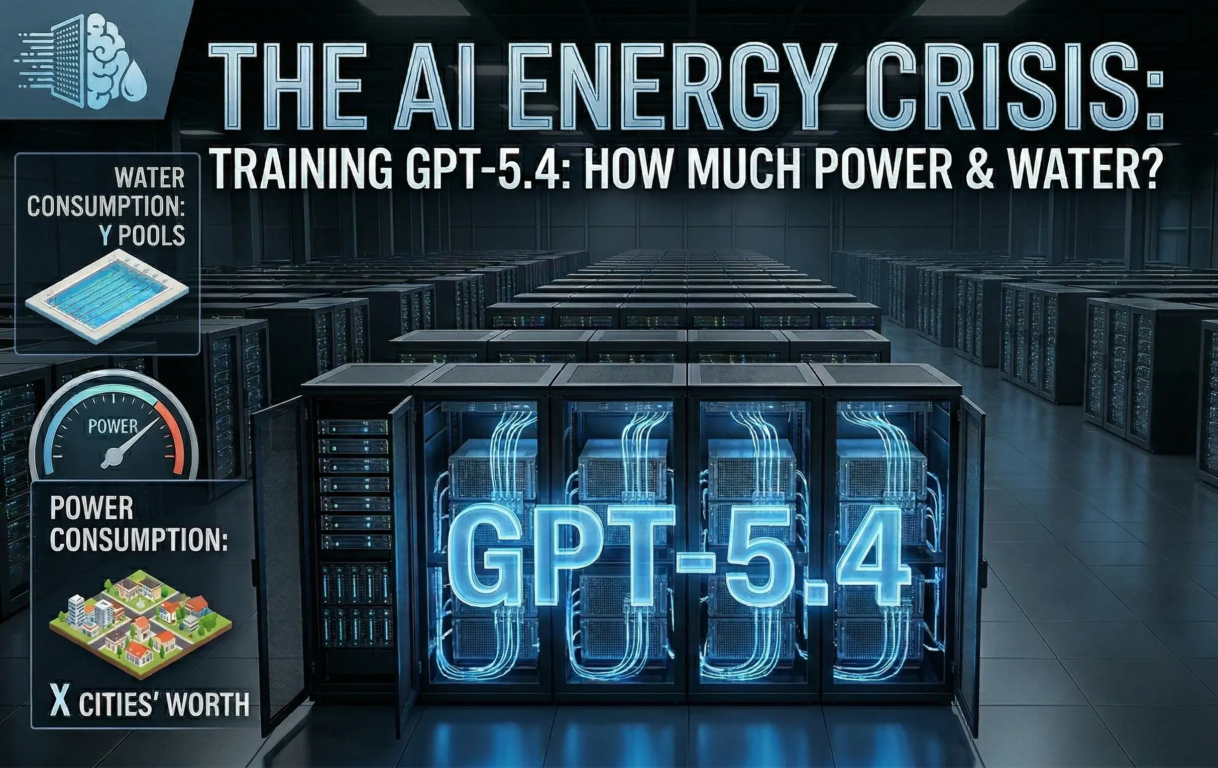 AI 模型的「能耗危機」：訓練一個 GPT-5.4，需要消耗多少電力和水資源？