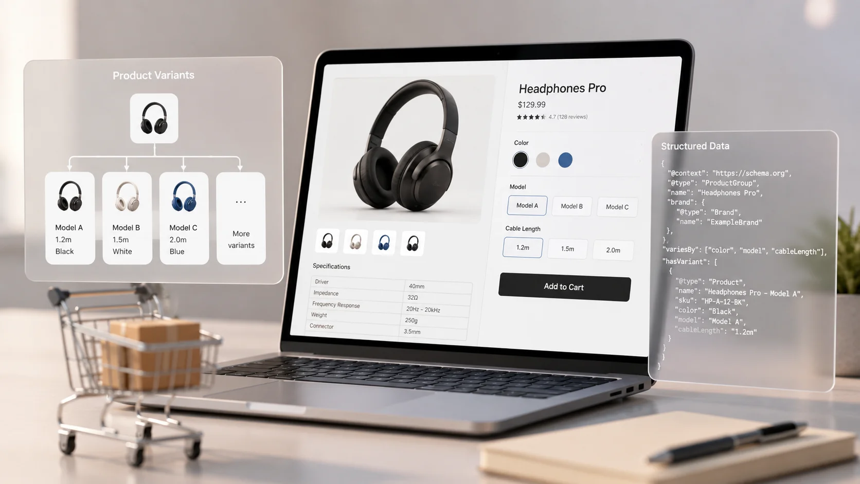 Cross-border independent sites with dozens of product variants: How to help AI clearly distinguish specification differences?